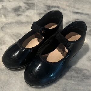 Capezio Shiny Black Kids Dress Shoes
